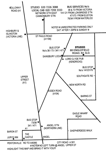 How to find Philip Wade Photography - Philip's map...